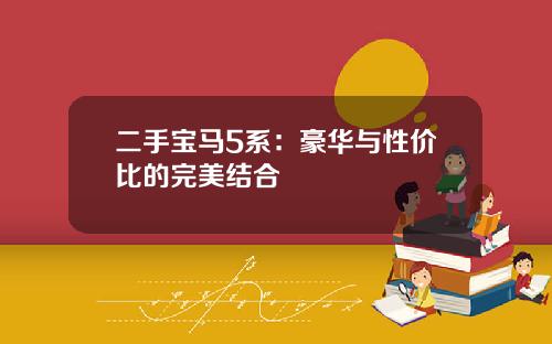 二手宝马5系：豪华与性价比的完美结合