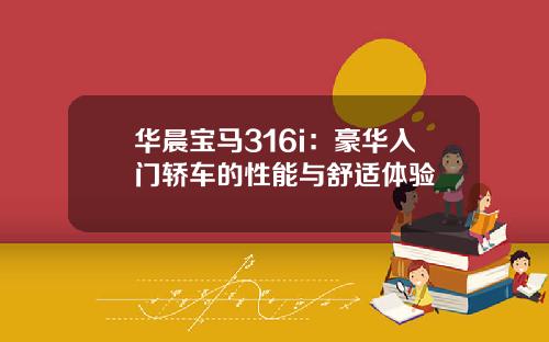 华晨宝马316i:豪华入门轿车的性能与舒适体验