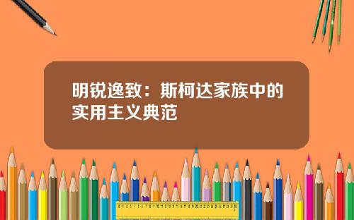 明锐逸致：斯柯达家族中的实用主义典范