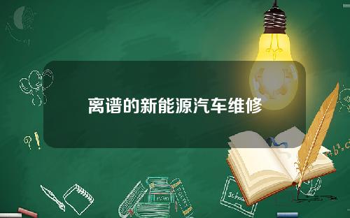 离谱的新能源汽车维修
