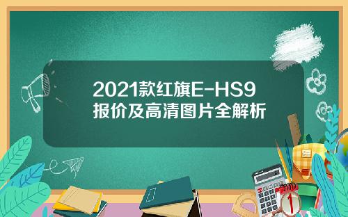 2021款红旗E-HS9报价及高清图片全解析