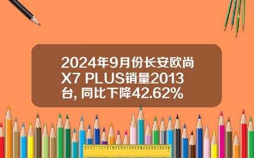 2024年9月份长安欧尚X7 PLUS销量2013台, 同比下降42.62%